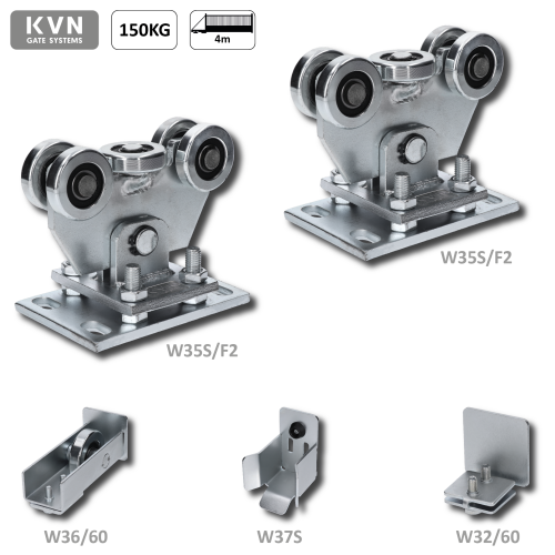 W-SET60F2 Set pro samonosný systém 60 x 60 x 4 mm, (2x W35S/F2, 1x W32/60, 1x W36/60, 1x W37S)